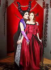 These wicked witches are eager for some hot stuff. A horny prince is ready to give them so much joy