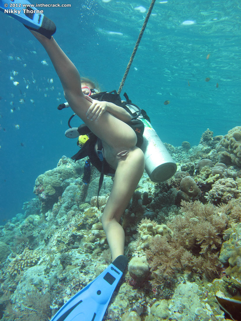 Nikky Thorne: Scuba diving blonde masturbates underwater - Mobile Porn