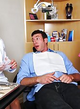 Glasses-wearing MILF doctor fucks a hung patient with her teen nurse