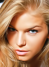 Inga C takes her yellow lingerie off in front of the camera and shows her fresh muff.