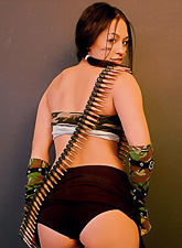 Cindy Cupcakes proves that hot babes can do everything, even go to the army.