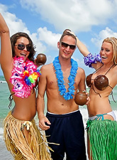 Seductive mistresses display their nudity and get raunchy while having the times of their lives