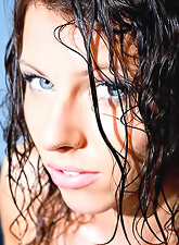 Rebecca C strips her classy expensive black lingerie off and shows her booty.