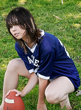 This babe loves sex football and proves that Ariel Rebel is the wildest player.