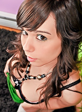 Simply beautiful Ariel Rebel takes her sexy clothes off in the most twisted way.