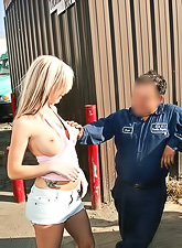 Tricia Oaks just was enjoying sun when a lad told her that he wanted to fuck her.