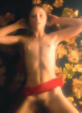 Anna S takes her clothes off in front of the camera and shows her hairy bush.