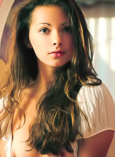 Alisa A takes her clothes off in front of the camera and shows her hot tight ass.