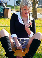 Ann Angel strips all of her clothes for the camera and teases us with her amazing ass.