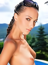 Anna Aj takes her sexy black lingerie off and exposes her amazing tight ass.