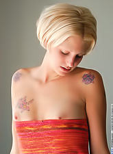 Hot blonde chick Megan FTV takes off her slutty tight dress and shows her gaping cunt.