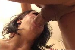 Marvelous young brown haired lady is ready for some hot oral stuff. She needs to deserve a facial!