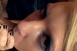 Riley Ray takes her sexy mini skirt off and gets her hungry vagina pumped hard