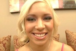 Kacey Jordan kneels before her hung lover and gets her pussy banged hard and fast