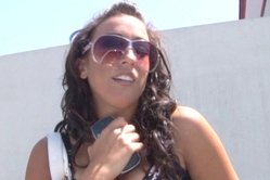 Ricki White takes her sexy black thongs off and shows us her amazing tight booty