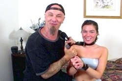 Liliane Tiger and hot blonde slut Sharka Blue, got nailed by three handsome studs