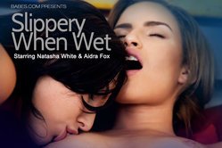 Busty princesses wearing sexy lingerie are licking each other's tits and fingering juicy kitties