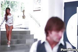 Curvy teen angel is up for some hardcore banging in this astonishing sex scene. What a cutie!