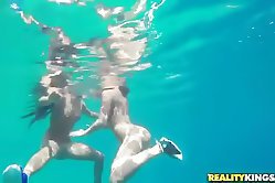 A well endowed porn actor wants to satisfy these young hotties, they are really into threesome sex!