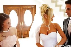 Glamorous blonde MILF screws her handsome husband in this super hot one on one session