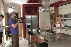 Kinky lovers make wild doggy style sex while their friend with a camera shoots them from behind