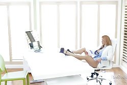 Alluring little teenage babe seduces a horny man and enjoys in first class dick riding