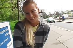 Alluring blonde gal shows off her sex skills in this reality scene, she loves outdoors fucking