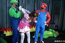 Mario Brothers are fucking the princess