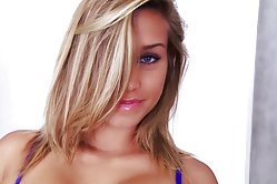 Bikini beauty masturbates like crazy