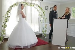 MILF shares a boner at a wedding