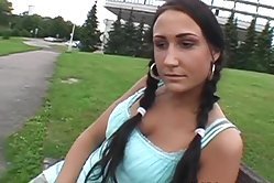 Crazy outdoor sex with a teen