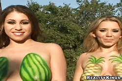 Dude cannot wait for some fruity fucking