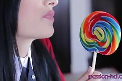 Lovely schoolgirl is being fucked hard